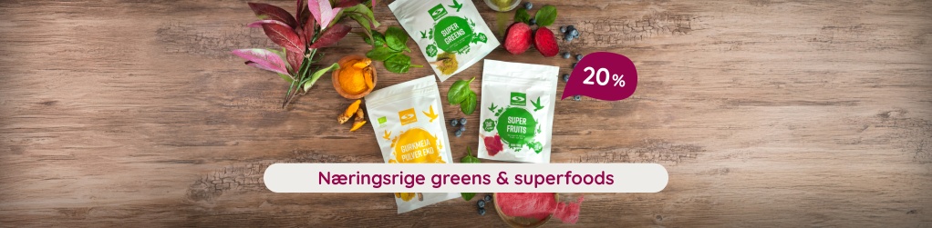Greens & superfoodpulver fra Healthwell - 20 %